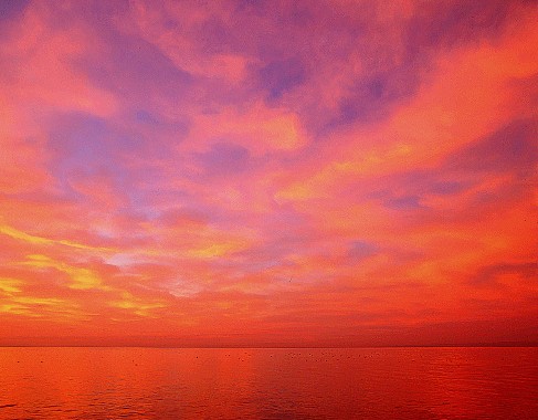 Dawn, Salton Sea, California (c) 1996 Gerhard Bock